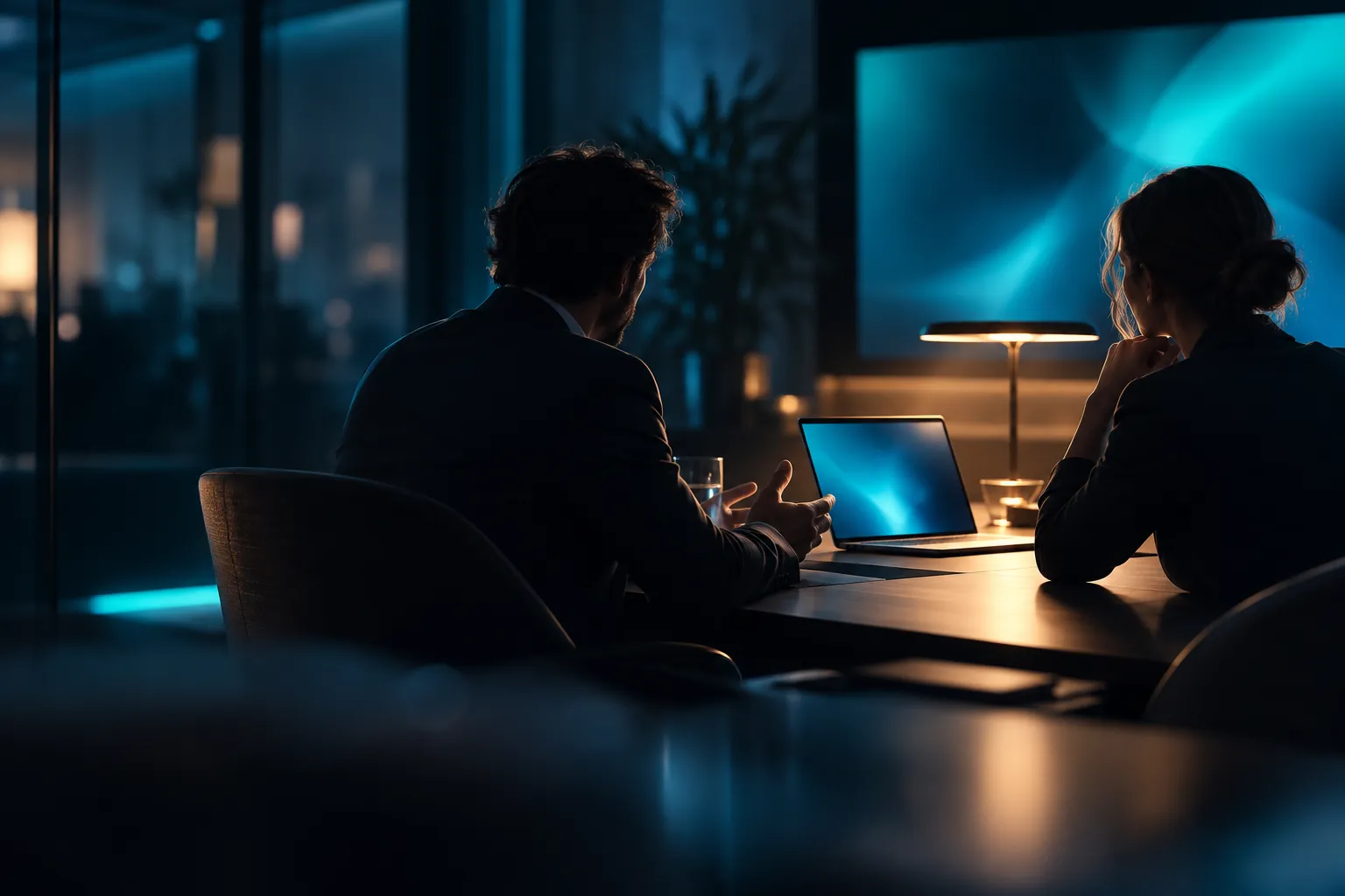 Nomad Security consultant meeting with a client